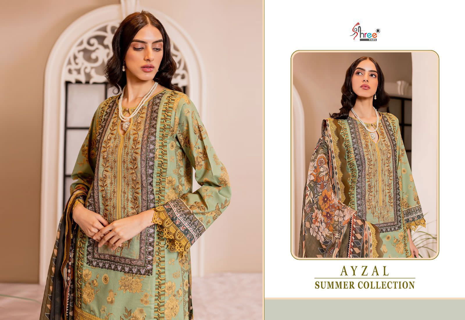 Ayzel Summer Collection Cotton Pakistani Suits Catalog